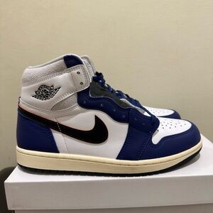 New Men Air Jordan 1 Retro High OG Rare Air Royal Blue DZ5485-100 Sneakers